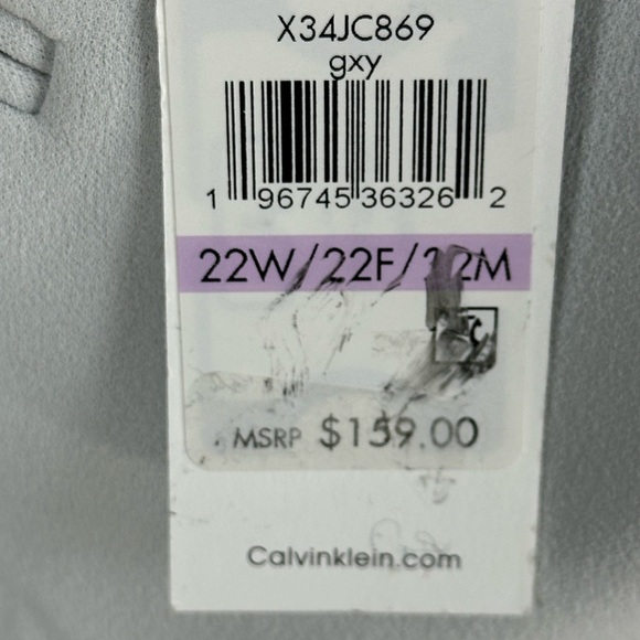 Calvin Klein Long Sleeve Collarless Suit Jacket - Cream - size 22W - Picture 9 of 10